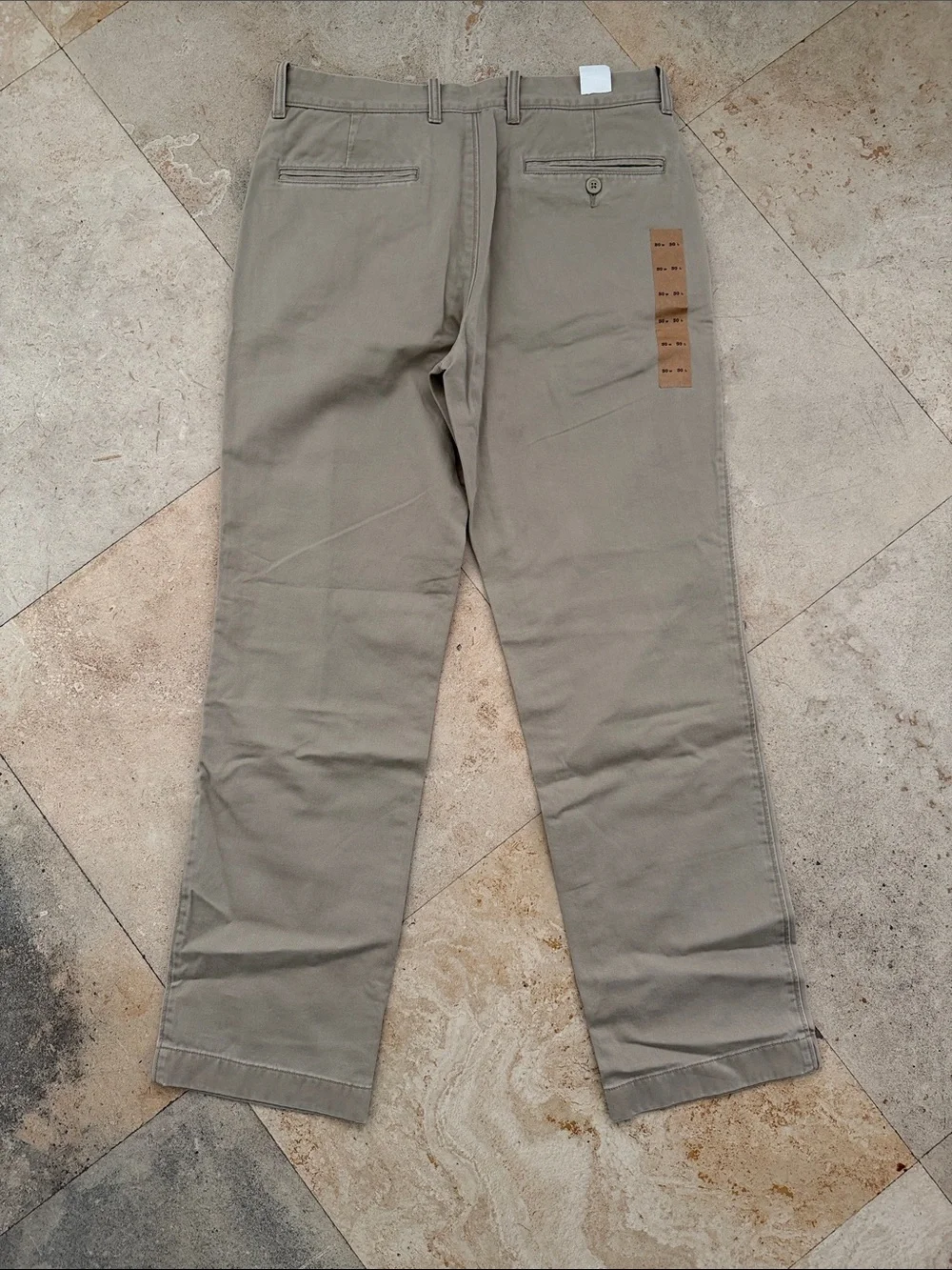 J.CREW Khaki Flat-Front Chino Pants - Classic Fit NWT
